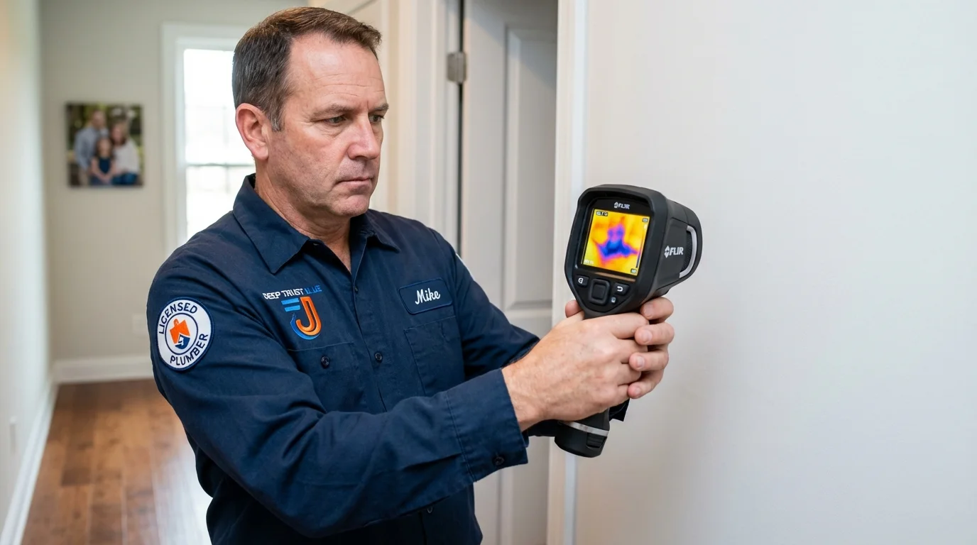 Thermal imaging leak detection by Johns Plumbing LLC in Norco